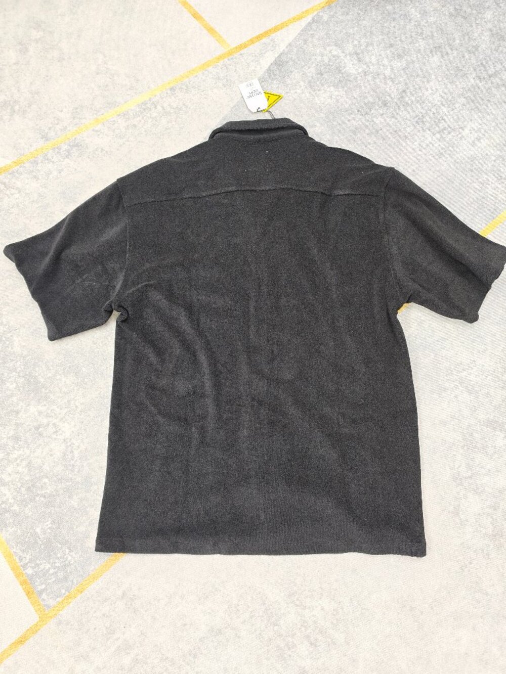 Black Gallery Dept Terry Cloth Camp Collar Shirt, Size L - Picture 7 of 7